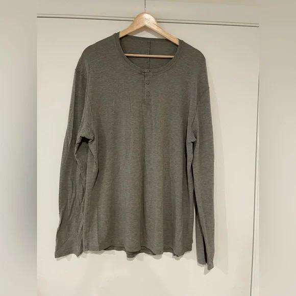 Lululemon • Grey Henley Top - Picture 2 of 7